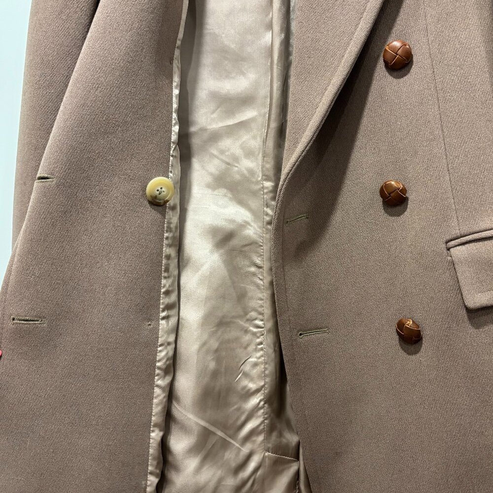 Ralph Lauren Double-Breasted 100% Wool Overcoat Size 6 - Picture 9 of 12